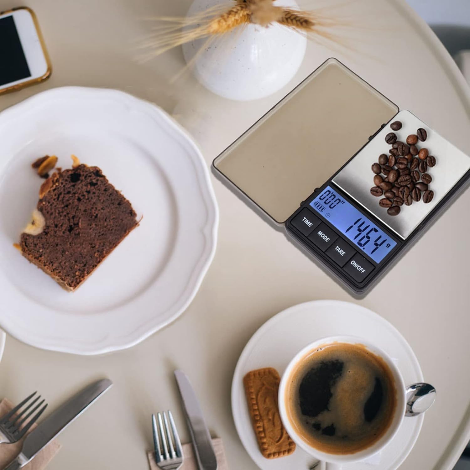 Espresso Waage mit Timer - 0,1g bis 1000g