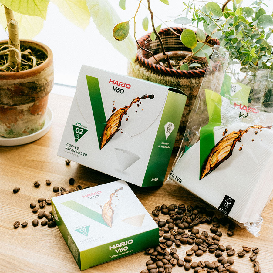 Hario V60 Papierfilter 02 weiß - 100 St.