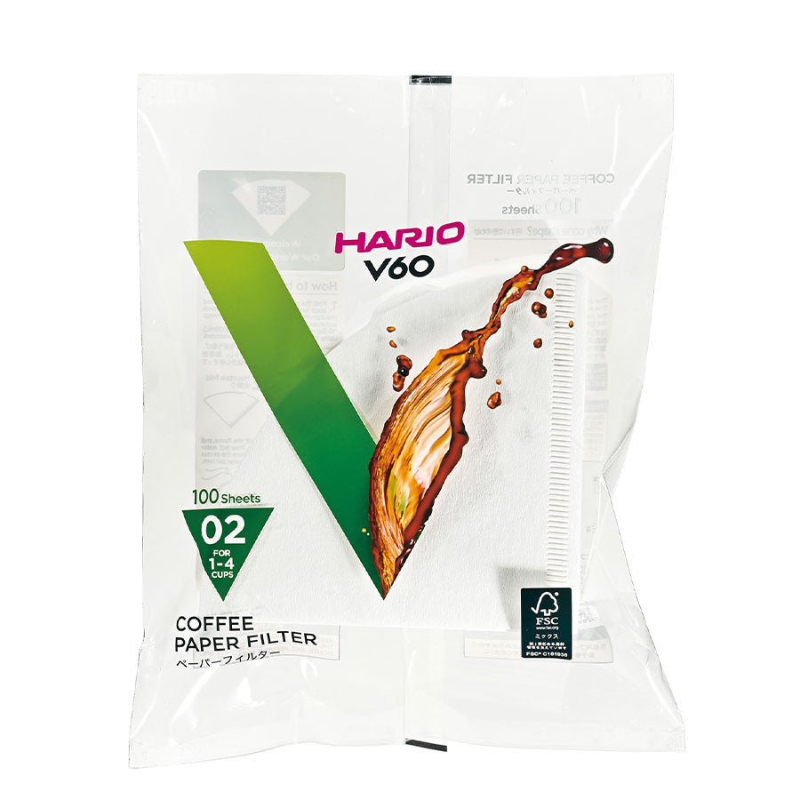 Hario V60 Papierfilter 02 weiß - 100 St.